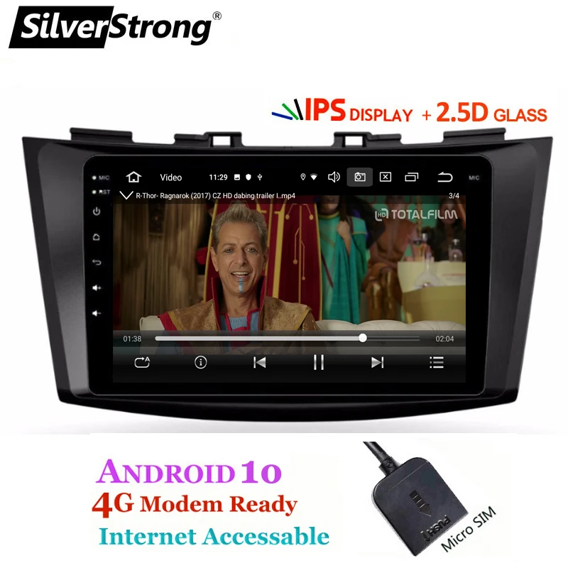 4G SIM модем Автомобильный gps Радио ips Android10.0 для SUZUKI SWIFT Maruti VDI VXI LDI LXI SilverStrong для автомобиля Suzuki MP3 аудио