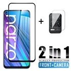 Чехол из закаленного стекла с полным покрытием для Realme Narzo 30 5G 6,5 дюйма, Защита экрана для oppo realme narzo30 realmy nazro 30, пленка для камеры