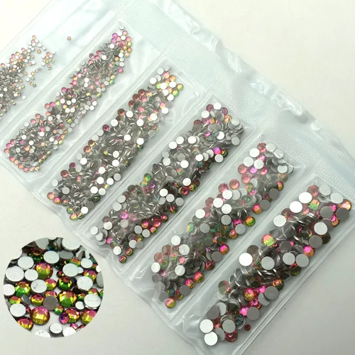 3-20 Flame 1396pcs 1600 шт стеклянные стразы для нейл-арта, многоразмерные Хрустальные Стразы для ногтей, 3D украшения для нейл-арта, дизайнерские стразы, амулеты - Цвет: 3-20 Flame 1396pcs
