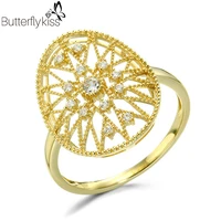 bk 9k yellow gold rings for women genuine gold 585 vintage stars shape fashion simple luxury jewelry anniversary party gifts