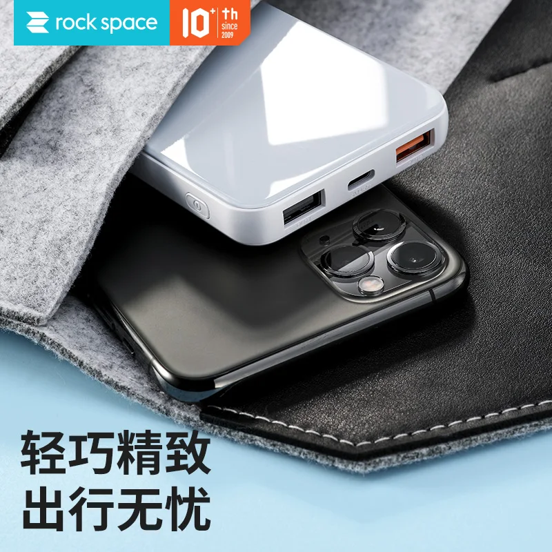 ROCK Power Bank 10000 мАч PD QC3.0 Беспроводное зарядное устройство для iPhone 11 Pro 8 X Huawei P30