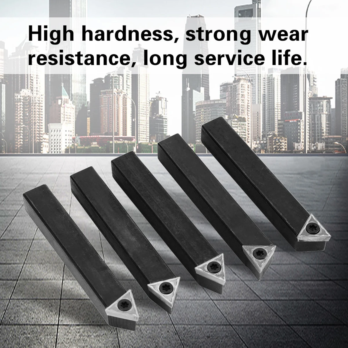 Токарный резец набор из 5 твердосплавных насадок для токарного станка 1/4 дюйма |