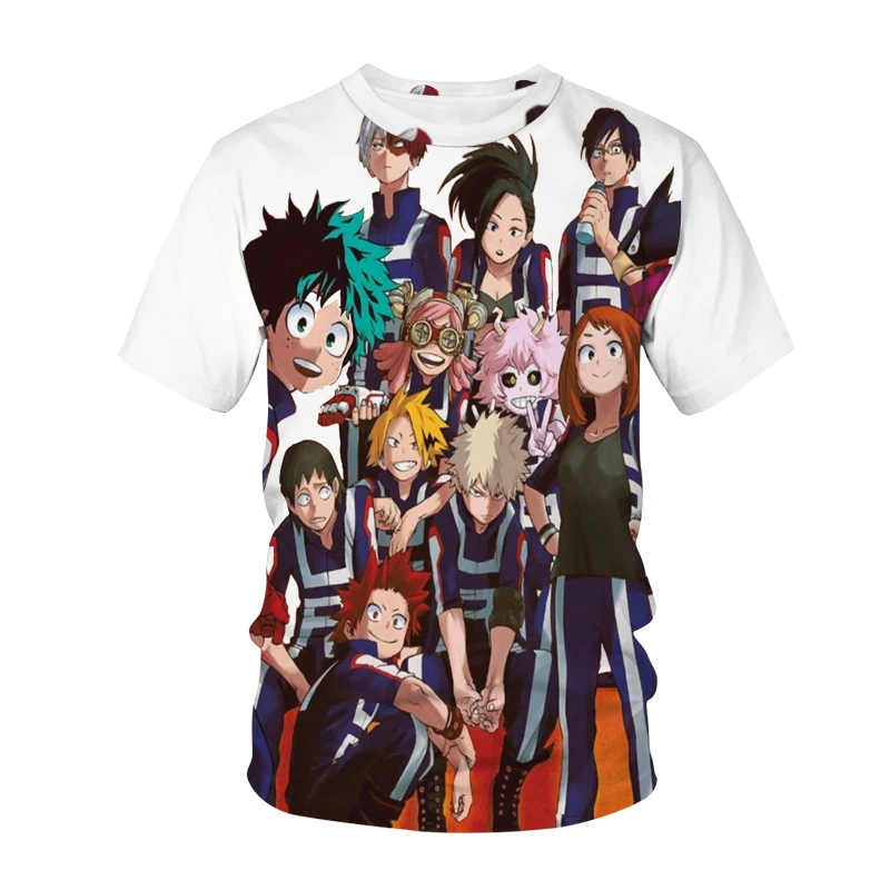 

Summer Hot Sale Men's T-shirt Japan Anime Element 3D Printing Trend Fashion Casual Breathable Boy Clothing Oversized T-shirt