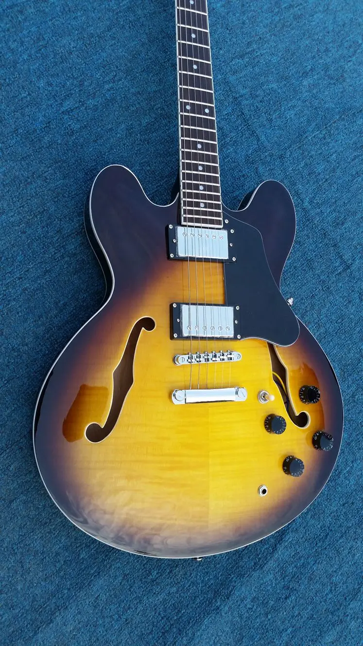 

New Arrival Electric Guitar Wholesale From China hollow body guitar rose wood fingerboard