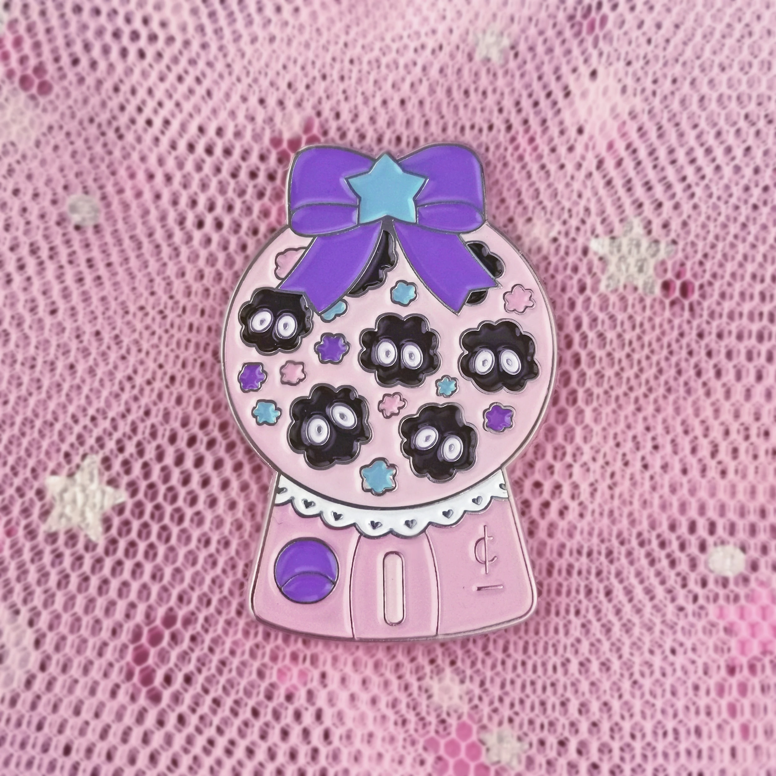 

Kawaii Fairydust Candy Gacha Soft Enamel Pin Cute Cartoon Badge Spirited Away Elves Brooch Anime Movie Fans Unique Jewelry Gifts