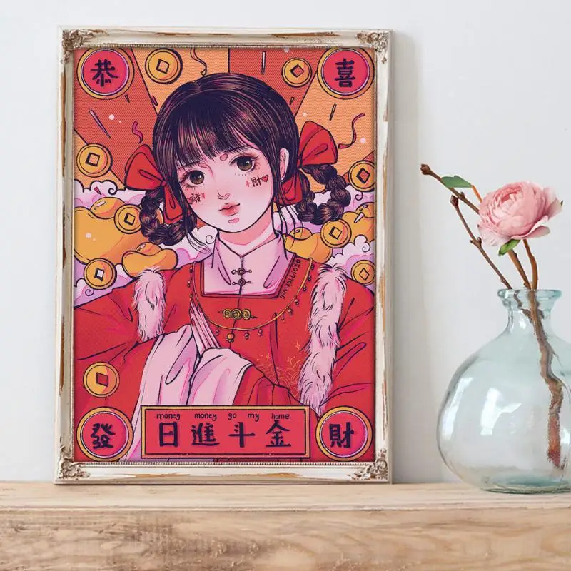 Алмазная живопись сделай сам 5D мультфильм милая девочка комиксы картина Стразы