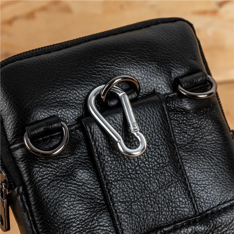 Сумка мессенджер мужская из натуральной кожи Маленький модный саквояж на плечо