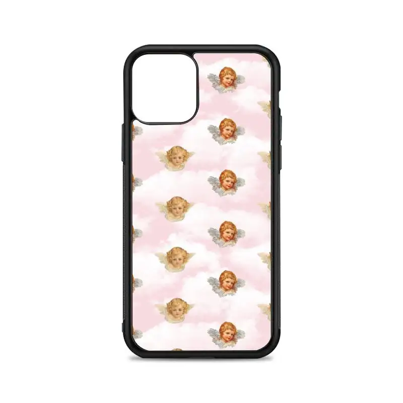 

Angel Phone Case for iPhone 12 mini 11 pro XS Max X XR 6 7 8 plus SE20 High quality TPU silicon and Hard plastic cover