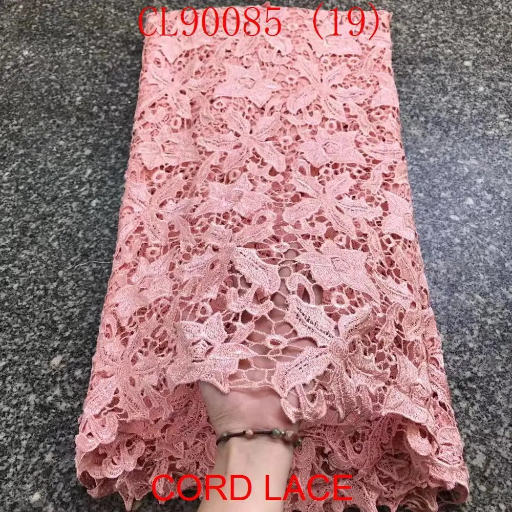 Африканская Водорастворимая кружевная ткань нигерийский 3D шнур французский