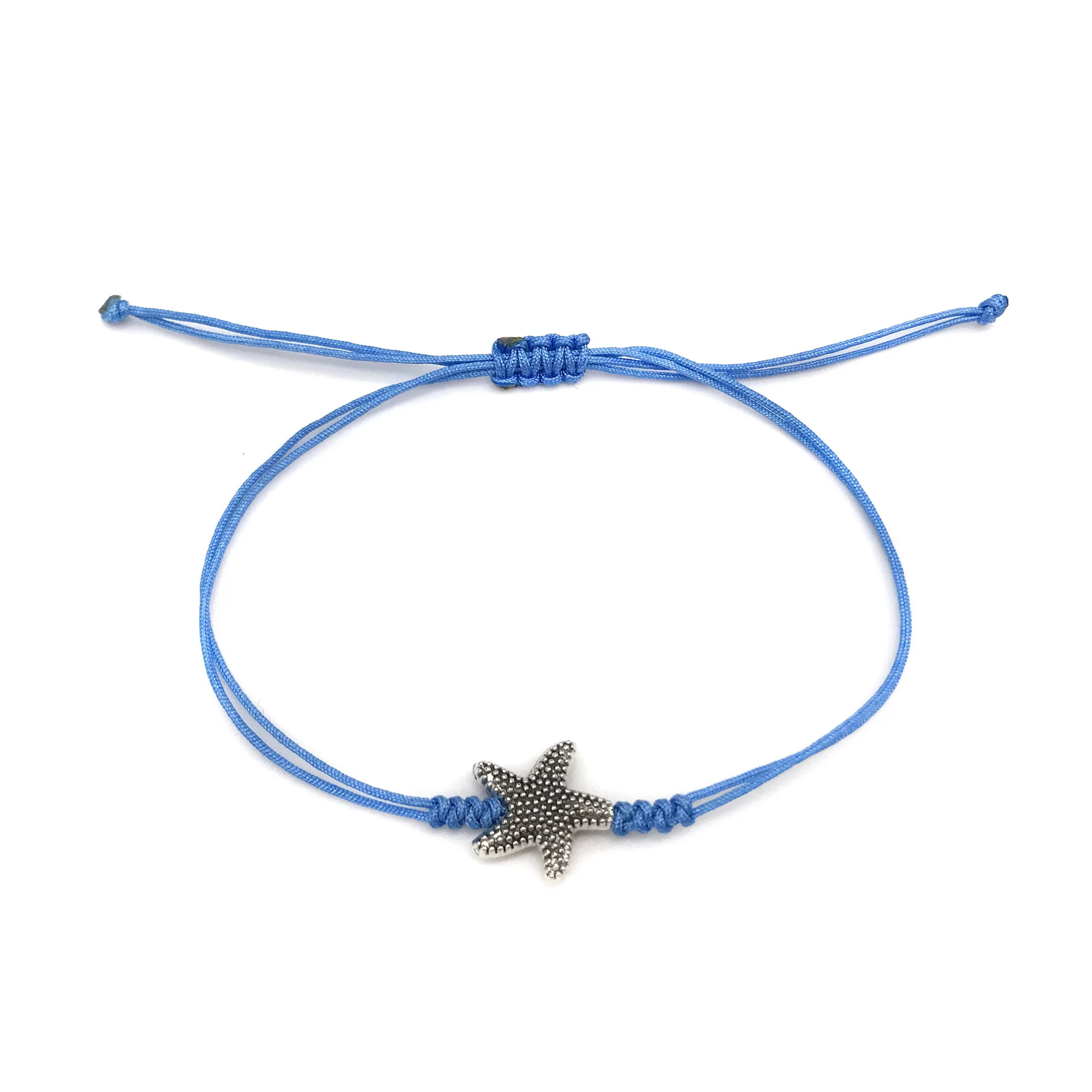 Плетеный Регулируемый браслет с подвеской в виде морской звезды для женщин и