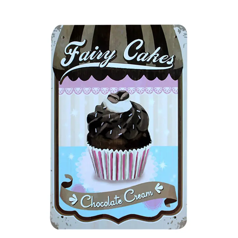 Винтажная картина для торта десерта пирога мороженого искусство на стену