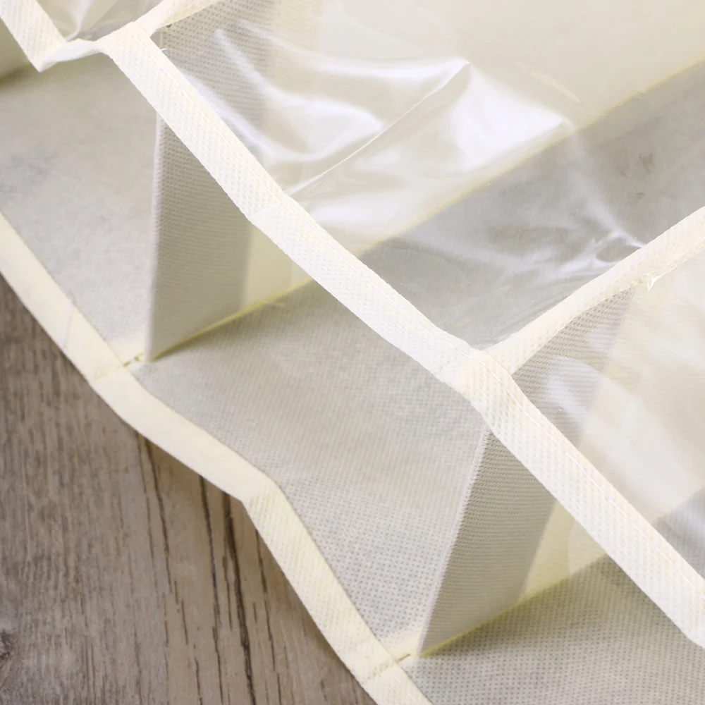 

26 Large Pocket Over the Door Hanger Shoes Organizer Closet Shelves Rack Hanging Storage Space Saver(White)