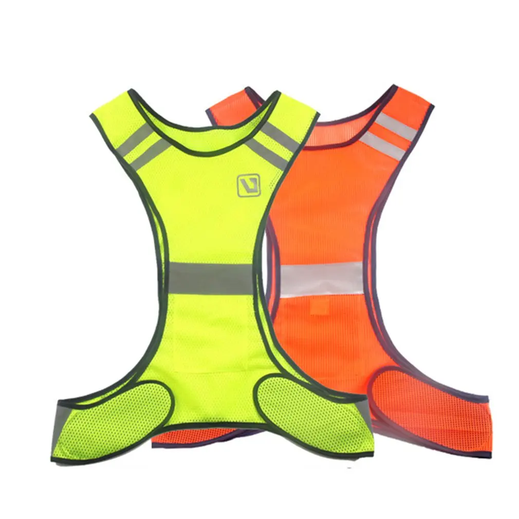 Светоотражающий сверкающий Предупреждение жилет для бега езды на велосипеде