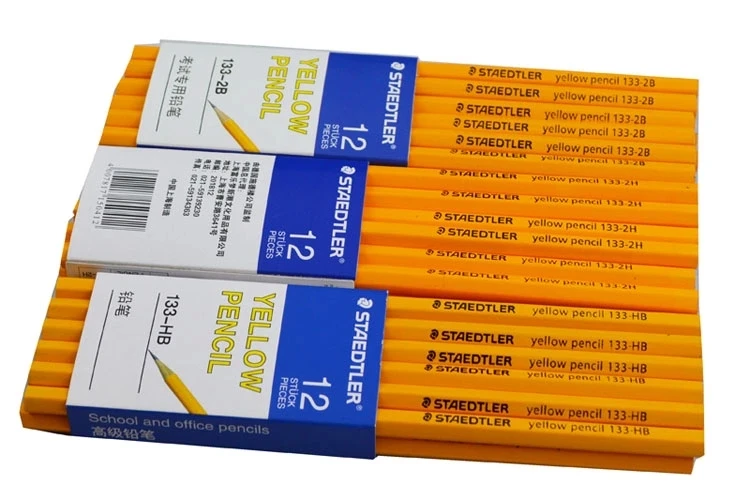 12 шт. желтый карандаш 133 деревянный для рисования и набросков 2H HB 2B|pencil post|pencil