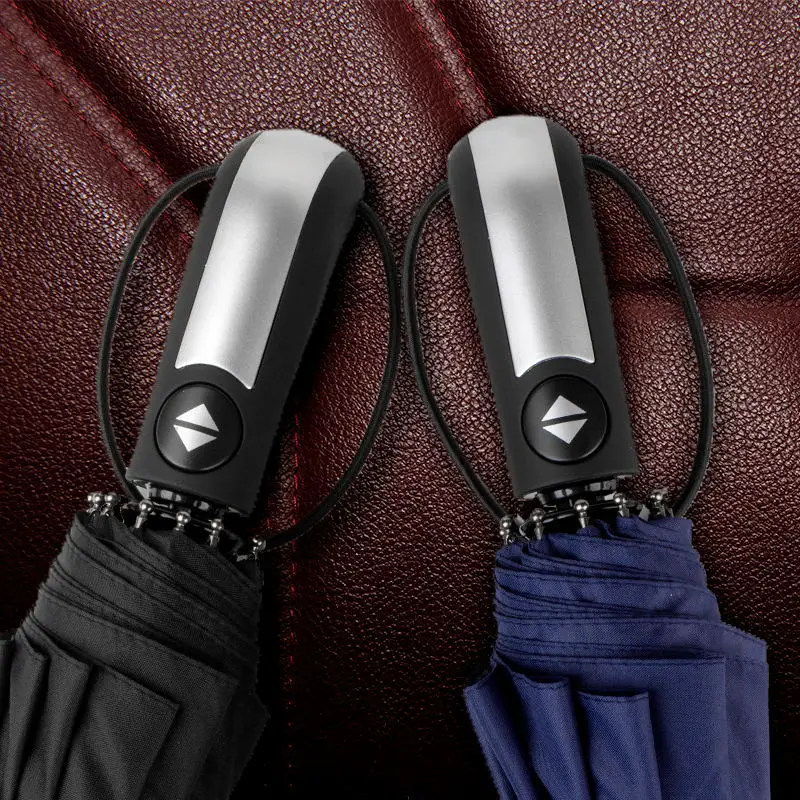 Ветрозащитный автоматический складной зонт женский и мужской модный уличный