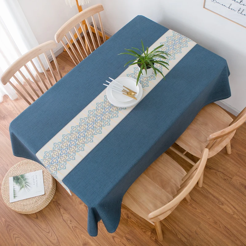 Высокое качество плотная декоративное хлопковое белье скатерти