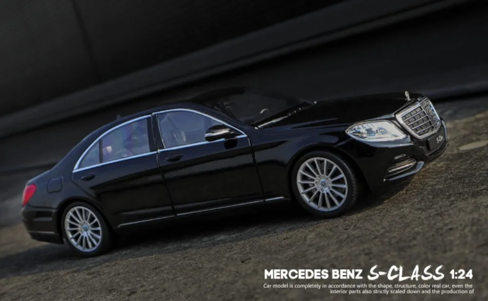 Welly 1/24 1:24 Mercedes Benz S класс спортивный гоночный автомобиль Транспортное средство литье под давлением дисплей Модель игрушки на день рождения для детей мальчиков и девочек