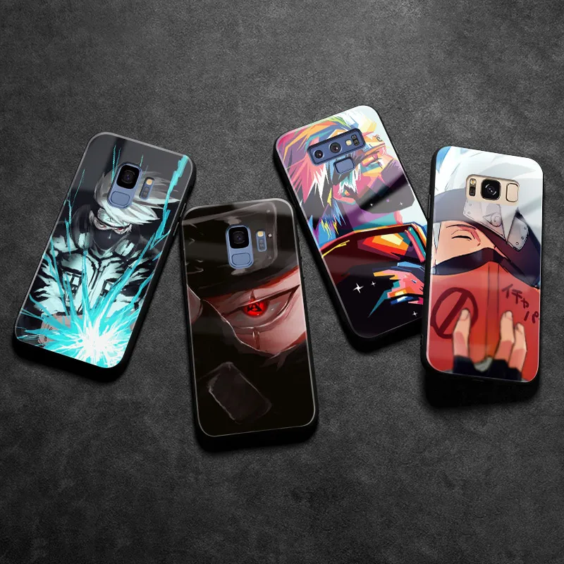Чехол для телефона Hatake Kakashi со стеклянным покрытием мягкий чехол Samsung Galaxy s8 s9 S10E S10
