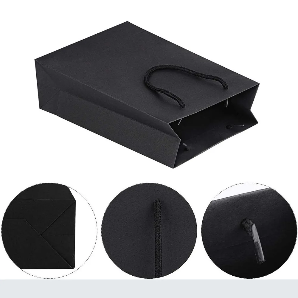 5 шт. Подарочный пакет из крафт бумаги упаковка с ручками свадебные сувениры для