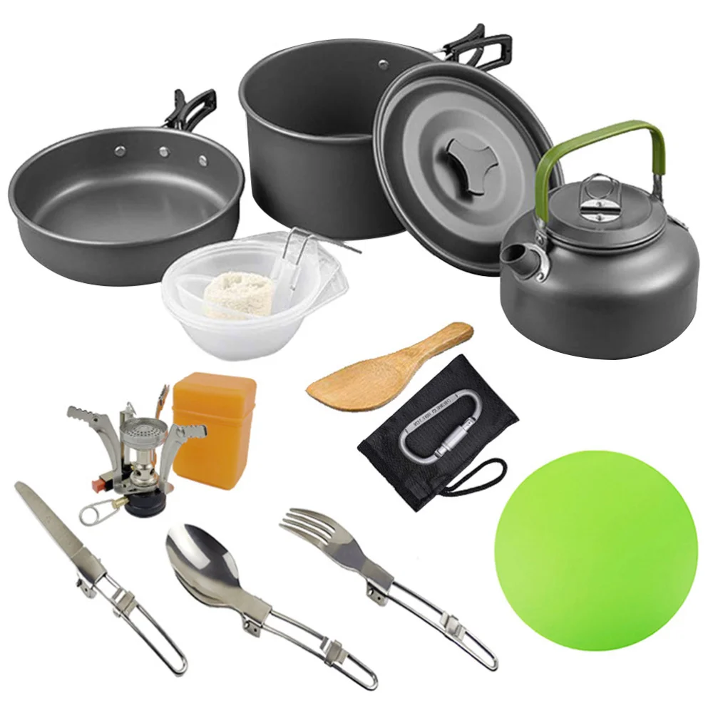 1 комплект практичная портативная прочная легкая кухонная утварь посуда для