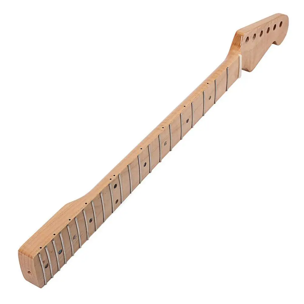 Electric Guitar Neck Full Fingerboard 22 Frets Abalone Dots for ST Accessories Replacement | Спорт и развлечения