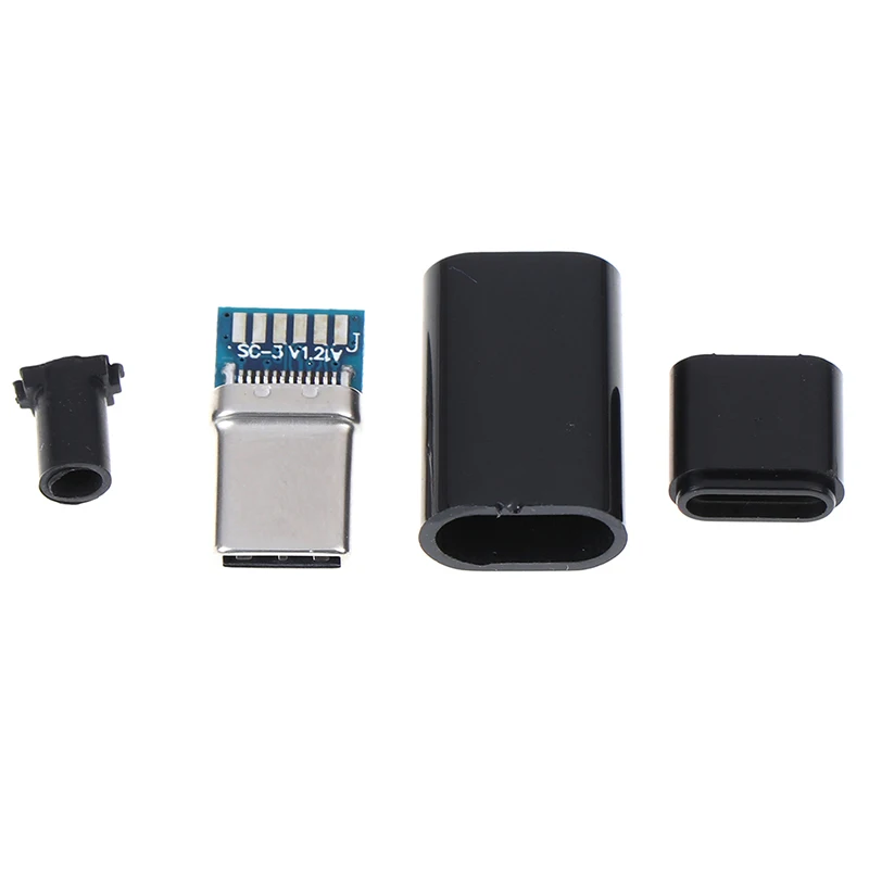 Тип с портом типа C Мужской Разъем USB 3.1 сварки данных OTG линии Интерфейс DIY кабель