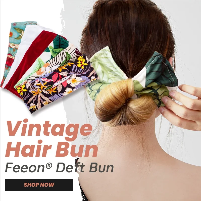 

Feeon® Deft Bun Fashion Hair Bands Women Summer Knotted Wire Headband Print Hairpin Braider Maker Easy To Use DIY Accessories