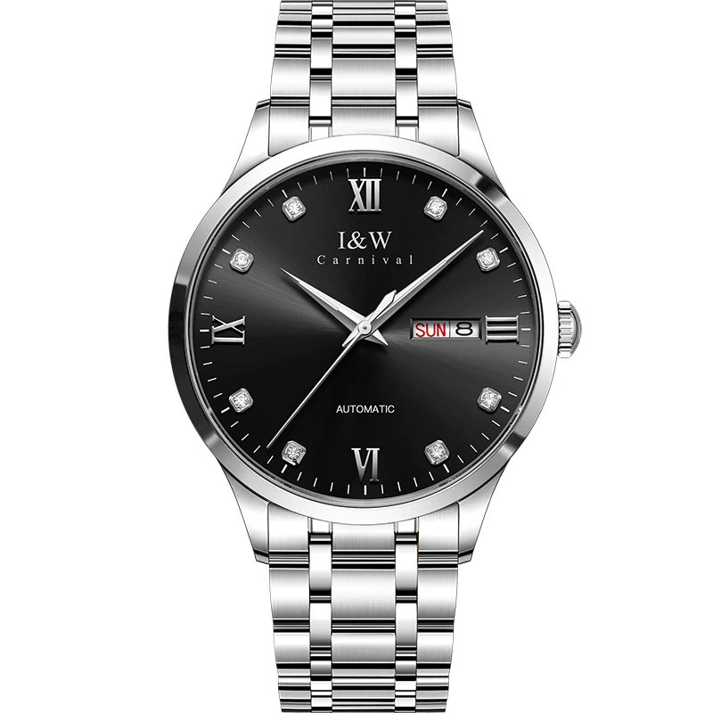 

Механические наручные часы SEIKO NH36A I & W, деловые повседневные мужские автоматические часы с сапфировым стеклом и календарем, мужские светящиеся часы 2021