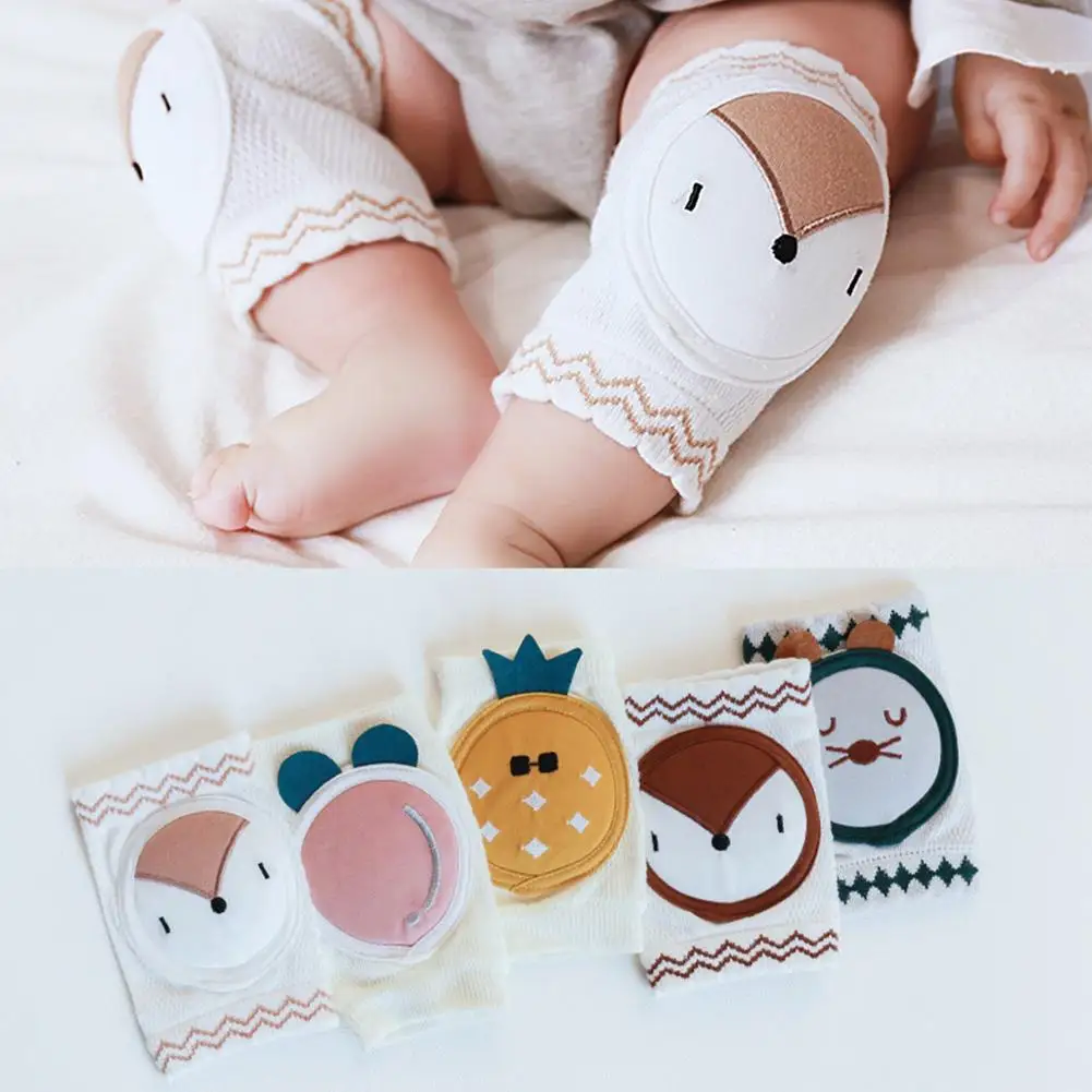 2 шт. Детские наколенники для ползания хлопковые дышащие малышей Детская грелка