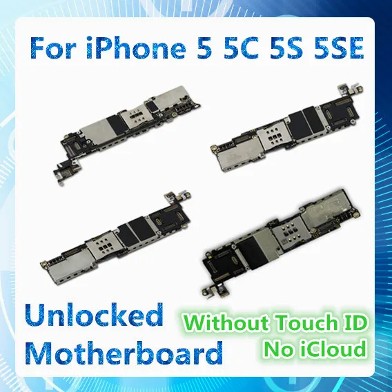 Оригинальная разблокированная материнская плата для iphone 5 5C 5S 5SE без сенсорного
