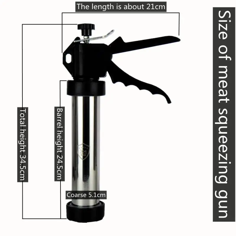 9 дюймов пистолет для вяленой говядины комплект мяса наполнитель колбасный шприц