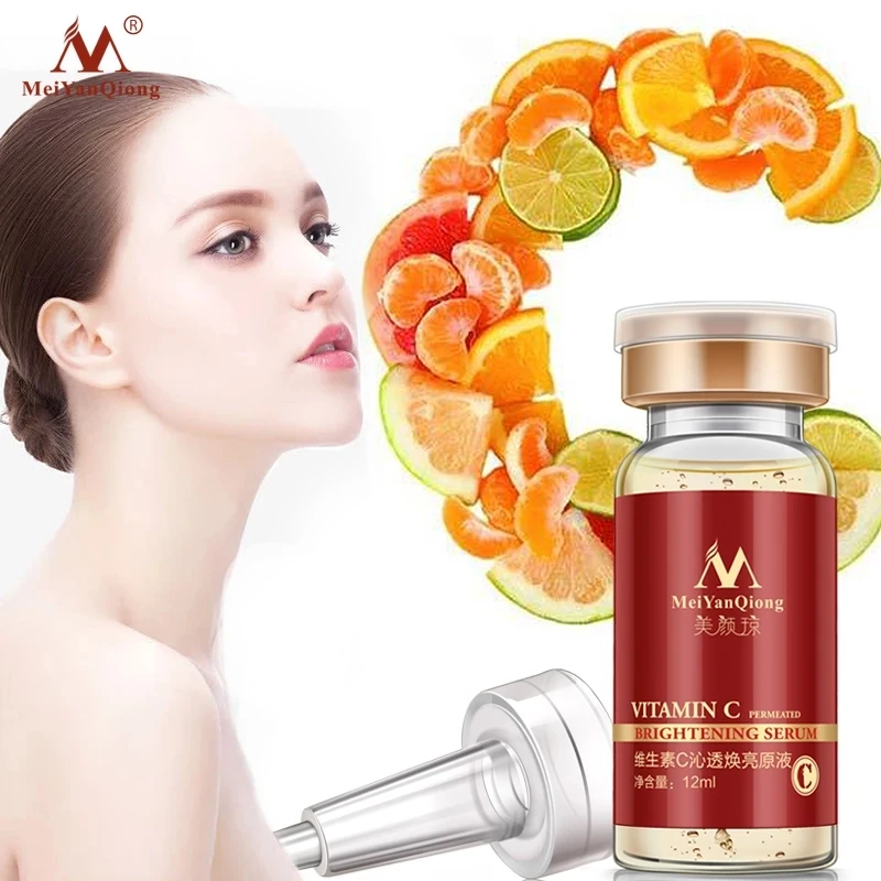 

12ml Vitamin C Serum Whitening and Anti-Aging Fade Spots Scar Acne Removing Freckle Anti Winkles Moisturizing Face Cream VC