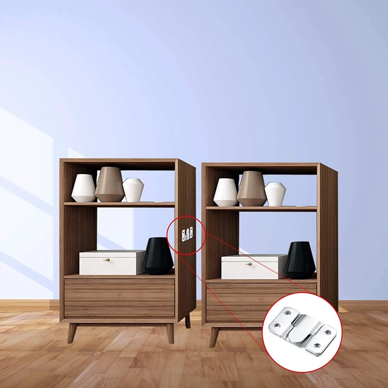 10 шт. флеш кронштейн блокируя повесить мебель разъем Нержавеющая сталь