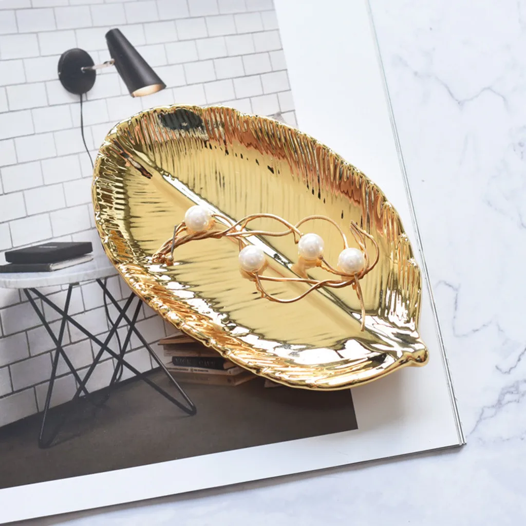Десерт покрытый керамической ювелирной плитой поднос для стола позолоченное