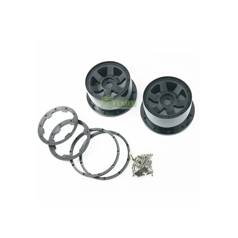Передняя и задняя ступица обода с кольцо Beadlock подходит для 1/5 HPI ROFUN BAHA ROVAN KM BAJA 5B