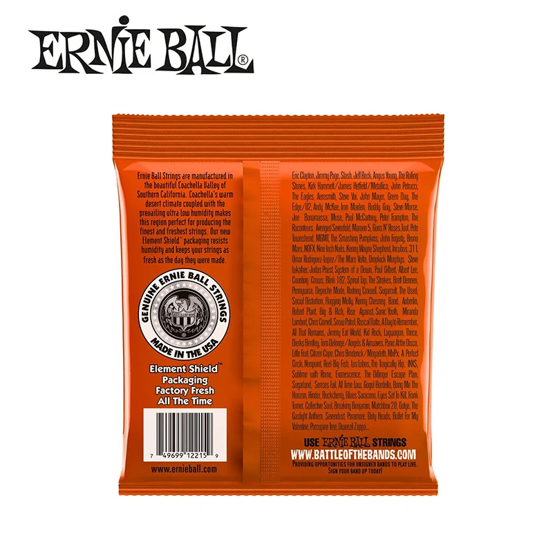 3 пакеты! Оригинальный Ernie Ball 2215 облегающий топ-тяжелый нижний Струны для