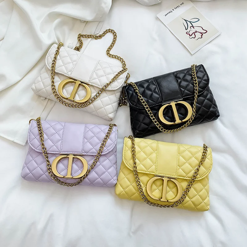 

Solid Color Designer Handbags Small Crossbody Bags for Women 2021 New Fashion Luxury High Quality PU Leather Shoulder Bags Purse