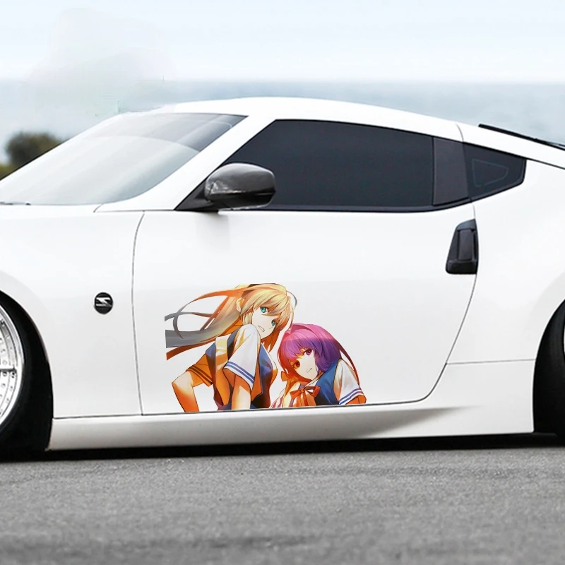 

Super Sexy Car Stickers Cartoon Anime Clannad Kyou Fujibayashi Car Waterproof Fine Decal Motorcycle Car Door Protector Decor