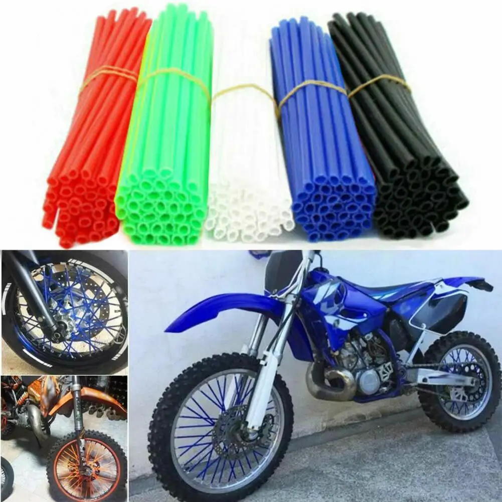 

Spoke Covers Universal Easy Installation Plastic Motorcycle Spoke Skins Mountain Bike Wheel Rims Protector Bike Accessories