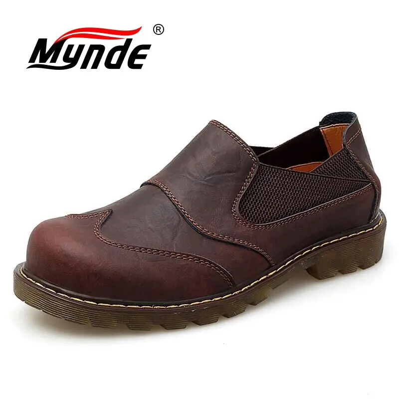 Новинка удобная мужская повседневная обувь лоферы Качественная из натуральной