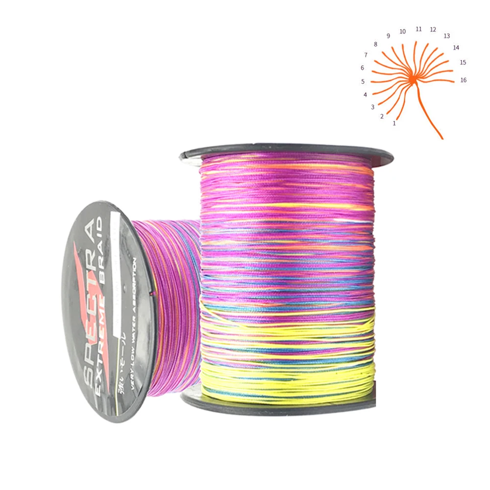 

Леска рыболовная плетеная, 16 нитей, 100/300/500/1000 м