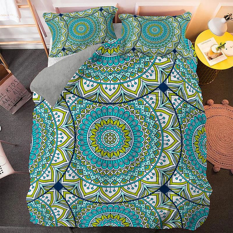 

Mandala Bedding Set Floral Pattern Duvet Cover Sets Bohemian Comforter Covers Queen King Size Customize