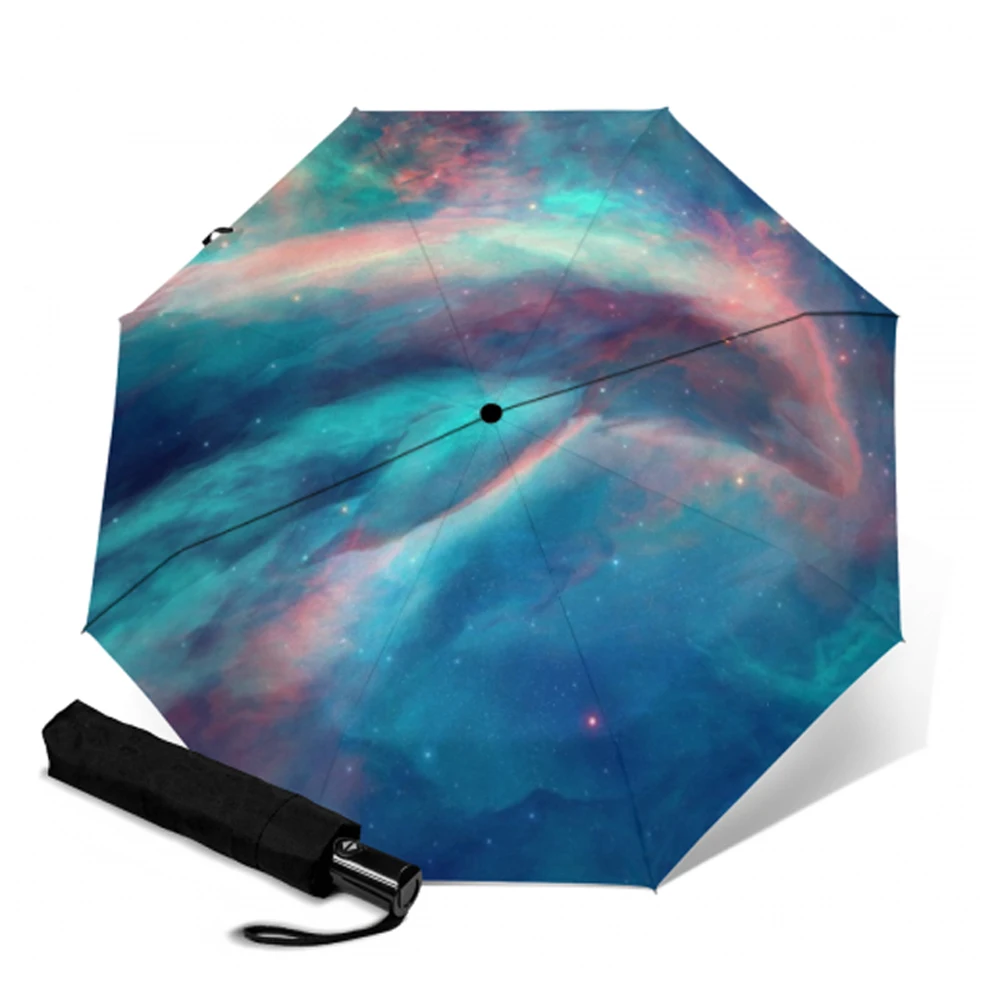 

Dolphin Fully-Automatic umbrella Parasol Compact Three Folding Male Female Windproof Sun Umbrellas Paraguas Parapluie Rain Tools