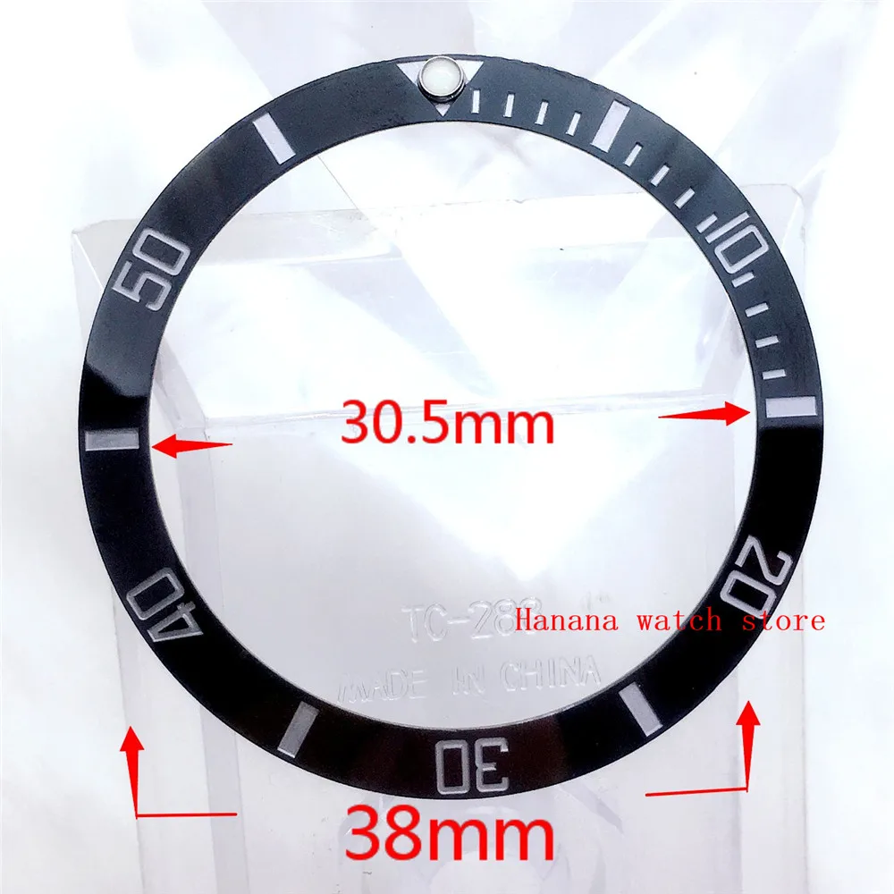 BLIGER 38 мм Высокое качество Безель вставки подходят 40 SUB/GMT автоматический механизм