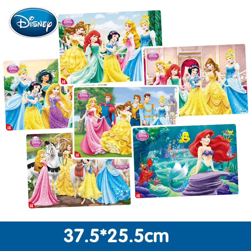 Бумажная рамка Disney с Микки/пухом/принцессой 30 пазлов детские развивающие игрушки