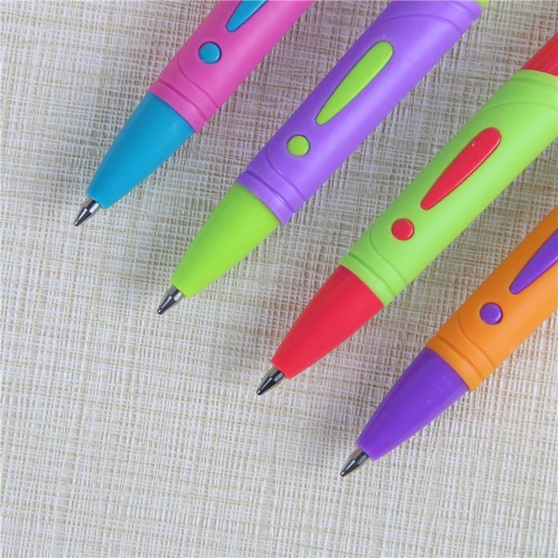 4 Pcs Easy Writing 0.7mm Ballpoint Pen Pack Blue Color Pens Free Signature Stationery School Supplies Material Escolar FB053 |