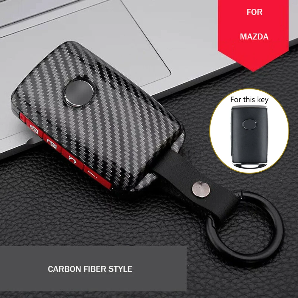 

Key Fob Case Cover Key Bag For Mazda 3 6 CX-9 CX-5 CX-30 Dustproof 4 Buttons