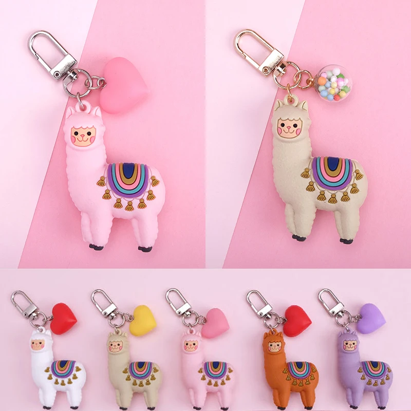 1 шт. корейский мультяшный брелок-альпака кукла милая эпоксидная альпака