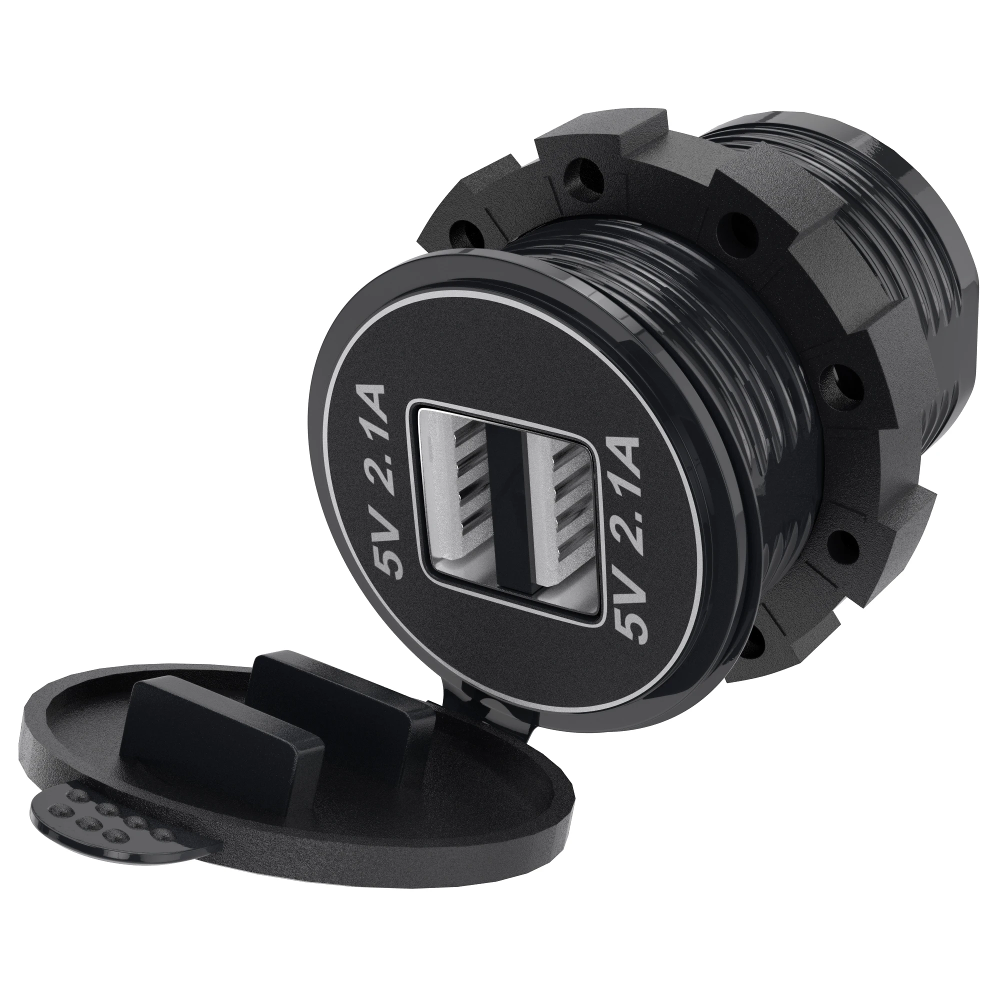 Новейшее Универсальное автомобильное USB-зарядное устройство с крышкой для