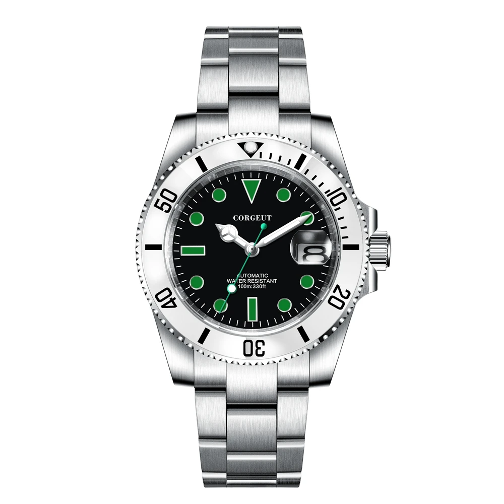 

Часы мужские автоматические из сапфировой керамики, 40 мм, 100 м